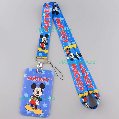 Šňůrka na krk s cedulkou Mickey Mouse