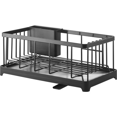 Yamazaki Сушилник за съдове Tower с решетка черен (YAM-02876)