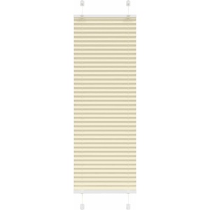 vidaXL Плисирана щора Кремава 40x100 cm Ширина на плата 39, 4 cm (4015267)