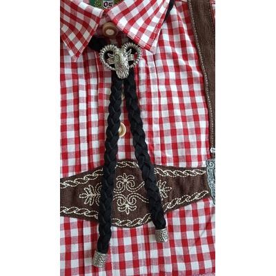 TRACHTEN Kravata kozoroh s kožou pre poľovníka Zelená