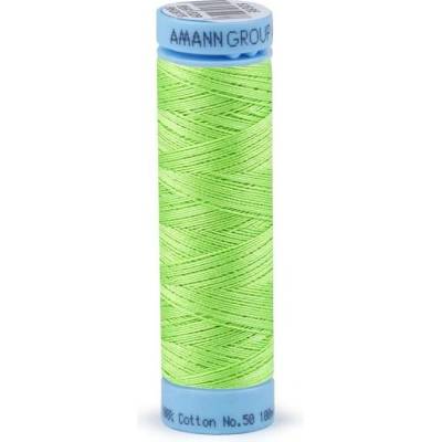 Bavlněné nitě 100 m Etiketní č.50 Triana Amann 1528 Lime Punch