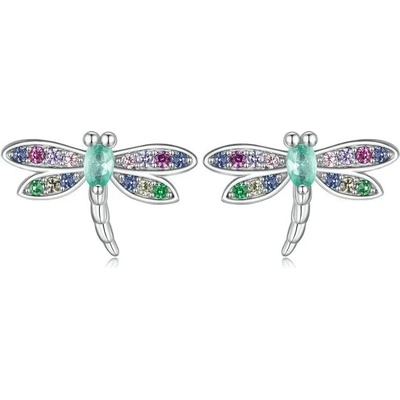 Grace Silver Jewellery stříbrné náušnice Vážka E-BSE795/146 stříbrná