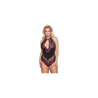 Cottelli Collection боди с лилав мотив CURVES - 4XL (P25997)