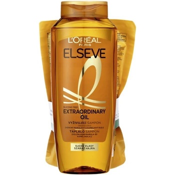 Elseve Šampon Extraordinary oil + náhradní náplň 650 ml