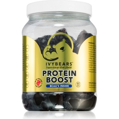 Ivy Bears Protein Boost gumové medvedíky pre športovcov 60 ks