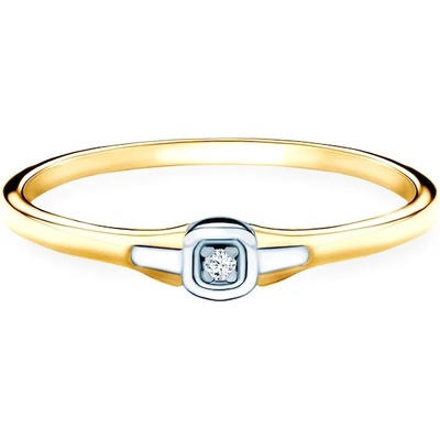 SAVICKI Годежен пръстен: двуцветно злато. диамант