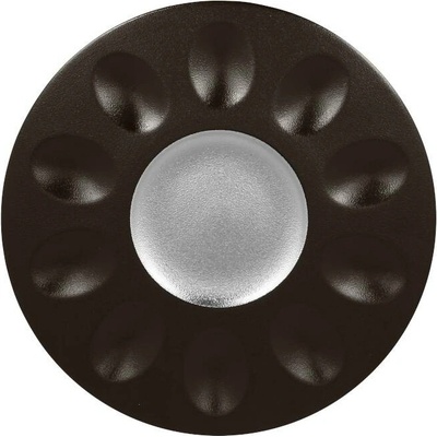 RAK Porcelain Metalfusion talíř s 10 prolisy 30 cm, stříbrný RAK-MFMRGP30SB