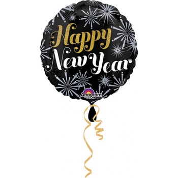 Amscan Fóliový balón Happy New Year Silvestr