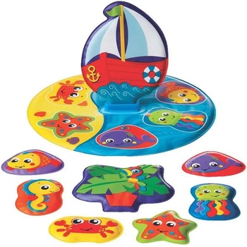 Image 1 of Playgro Пъзел за баня Playgro - Платноходка, 6 m+ (PG.0528)