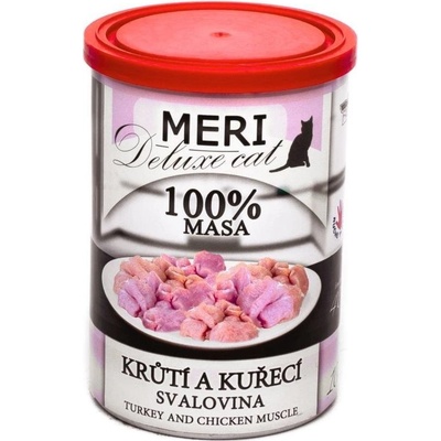 Sokol Falco Cat Meri Deluxe Krůtí a Kuřecí svalovina 400 g
