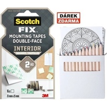 Scotch Čtverečky montážní 25,4 x 25,4 mm