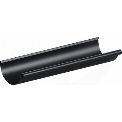 Krop Žľab strešný polkruhový oceľový 280 mm systém 130 3 m RAL 9005 Čierna