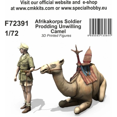 Special Hobby Afrikakorps Soldier Prodding Unwilling Camel 1:72