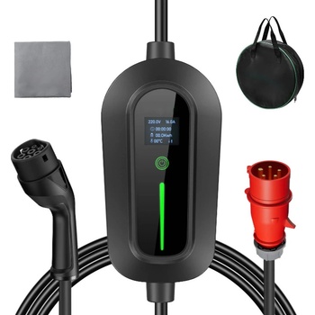 EVPartner Nabíječka pro elektromobil a Plug-in hybrid do zásuvky CEE 400V Typ 2 11 kW 10 m