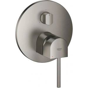 GROHE Plus Вграден смесител за вана и душ с 3 положения, четкан антрацит, твърд графит, без тяло за вграждане (24093AL3)