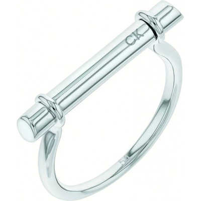 Calvin Klein Minimalistický ocelový prsten Elongated Linear 35000022