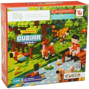 Cubika КОНСТРУКТОР ОТ ДЪРВЕНИ ПИКСЕЛИ, cubika - ЖИВОТНИТЕ ПО СВЕТА - ИЗНЕНАДА