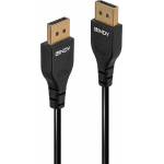 Lindy Кабел LINDY LNY-36460, от DisplayPort(м) към DisplayPort(м), 0.5m, 8K@60Hz, черен (LNY-36460)