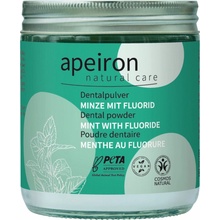 Apeiron Zubný prášok Auromère, mäta + fluorid 200 g náplň