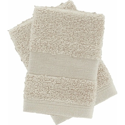 Catherine Lansfield béžové froté bavlnené uteráky v súprave 2 ks 30 x 30 cm