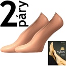 Lady B Nylon 20 DEN Silonové ponožky 2 páry beige