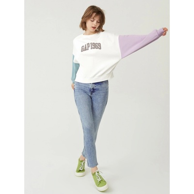 GAP Džíny slim High Rise Vintage Washwell modré