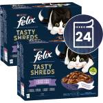 FELIX Капсули FELIX Tasty Shreds вкусен избор с риба в сос 24 x 80 г