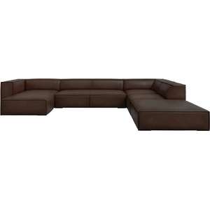Windsor & Co Ъглов диван от тъмнокафява кожа (десен ъгъл) Madame - Windsor & Co Sofas (WIN_UR_71_F1_MADAME6)