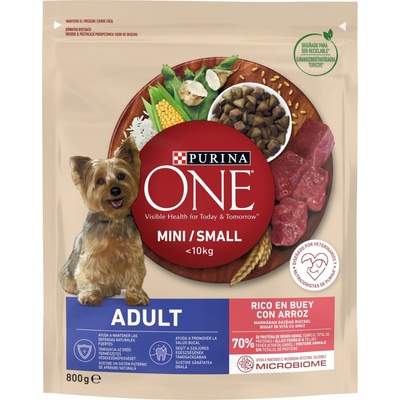 Purina One Mini Adult Beef Rice 0,8 kg