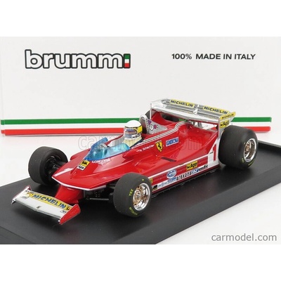 Brumm Ferrari F1 312t5 N 1 Monaco Gp 1980 Jody Scheckter With Driver Figure Red 1:43