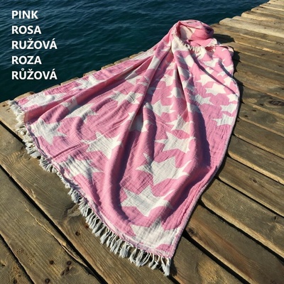 Denizli Concept osuška Star ružová 90 x 170 cm