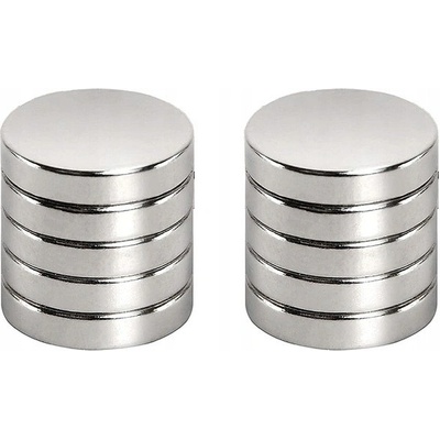Pronett Silný neodymový magnet 10 x 2mm, 10 ks – Zbozi.Blesk.cz