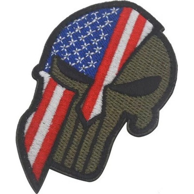WARAGOD Vyšívaná nášivka Punisher, USA