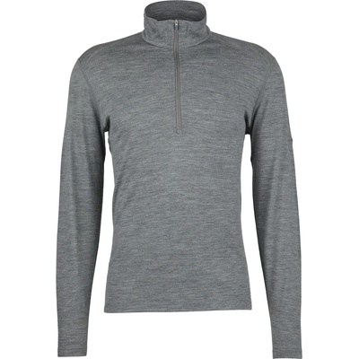 Icebreaker Мъжко мериносово термобельо Icebreaker 200 Oasis L/S Half Zip Merino base layer - Gritstone Heather - размер XXL (015-1976-0216)
