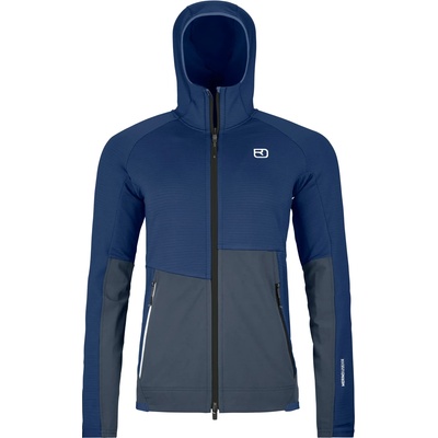 Ortovox Дамско поларено яке Ortovox Women's Fleece Rib Hoody Fleece jacket - Blue Nunatak (105-5186-0414)