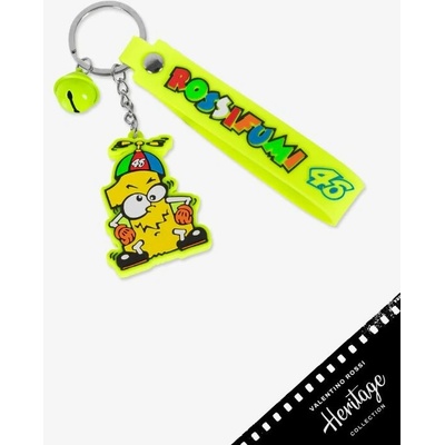 Přívěsek na klíče Vr46 Heritage \"1\" Rossifumi fluo žlutá 529403 uni