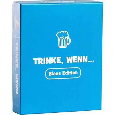 Spielehelden Trinke wenn. . . Blaue Edition Hra na pití 100+ otázek Počet hráčů: 2+ Věk: od 18 let (DDU30GTPBL) (DDU30GTPBL)