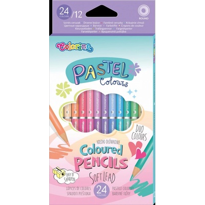 Colorino pastelové 12 ks/ 24 barev R87737