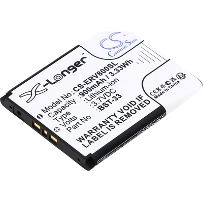 Cameron Sino Батерия за мобилен телефон Sony Z800, G700, K800i, Z750 BST-33 LiIon 3, 7V 900 mA Cameron Sino (CS-ERV800SL)