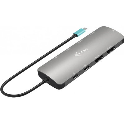 i-Tec USB-C Metal Nano 2x Display Docking Station + Power Delivery 100 W C31NANOHDM2DOCPD