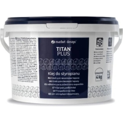 IMPOL TRADE lepidlo na polystyren TITAN PLUS 4 kg biely
