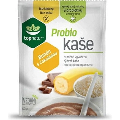 Topnatur Probio kaše banán s čokoládou 25 x 60 g