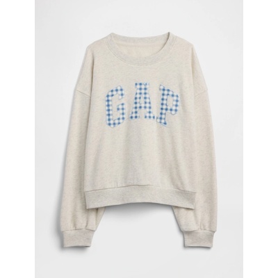 GAP dětská oversize mikina s logem šedá