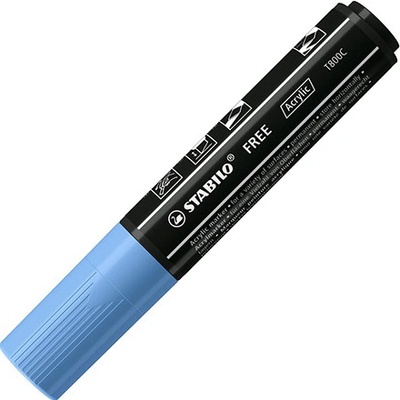 Stabilo Free Acrylic T800C Klínový hrot 4-10 mm kobaltový 452899