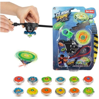 Teddies Gyroskop mechanický kov/plast 5cm na baterie se světlem mix barev
