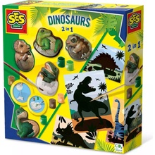 SES SES Sádrové odlitky Dinosauři 2v1 01408 14087