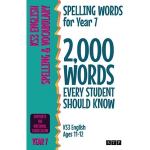 Spelling Words for Year 7 | STP Books (ISBN: 9781912956296)
