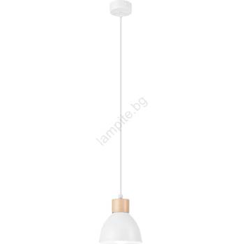 Image 1 of LAMKUR Пендел NICO 1xE27/60W/230V бял (LA42084)