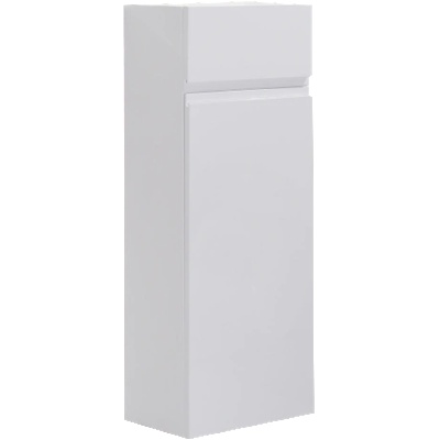 InterCeramic Pvc Колона за баня icp 4024-2 - бяла стенна колона с врата и горно чекмедже, асемблирана (icp 4024-2)