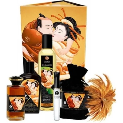 Комплект, интимна козметика и перо, сладки целувки - Sweet Kisses (SHUNGA0208)